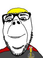 3_years_on_bald_man_glasses_award badge nate nate_higgers natejak smile stubble variant:dubbbzjak // 817x1080 // 87.7KB