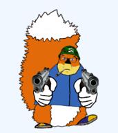 angry cigarette conker conkers_bad_fur_day gun guns holding_object smoking subvariant:feralsquirrel variant:feraljak war war_helmet // 429x483 // 92.0KB