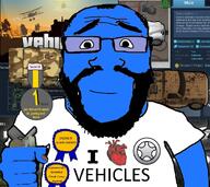 award badge beard closed_mouth glasses heart helicopter holding_object logo modding plane rimworld steam_workshop stubble subvariant:science_lover text variant:markiplier_soyjak vehicle // 1001x892 // 254.5KB