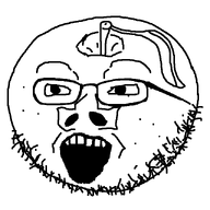 apple food fruit glasses open_mouth stubble variant:applejak // 640x640 // 8.3KB