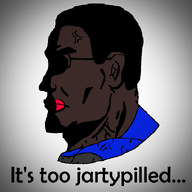 black_skin bloodshot_eyes buff hair jake jartypill jartypilled nigger red_lips shadow shitpost side_profile subvariant:perceptive_chud text trend:jartycuck variant:chudjak vignette white_background // 700x700 // 48.6KB