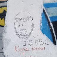 coal glasses graffiti internet_is_leaking irl open_mouth soyjak stubble variant:cobson // 1280x1280 // 433.8KB