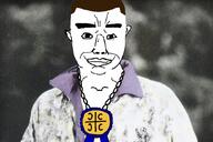 1990 1990s aleksandar_knezevic badge chain chud coat_of_arms happy irl knele looking_at_you mafia real serbia serbian smile smug subvariant:chudjak_front variant:chudjak vozdovac voždovački_klan yugoslav_wars // 1080x720 // 401.0KB