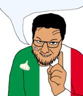 big_head brown countrywar glasses grin hair hand italy onion pointing queen_of_spades smile smug spade speech_bubble stubble tattoo variant:interjak vein white_background // 1389x1605 // 93.1KB