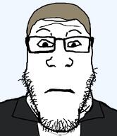 closed_mouth clothes cross_necklace eminem glasses necklace neutral stubble subvariant:neutralplier variant:markiplier_soyjak white_skin // 1035x1200 // 33.0KB