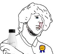 bisexual chinstrap faggot gay soy soyjak soylent variant:unknown white_skin woke // 838x791 // 103.6KB