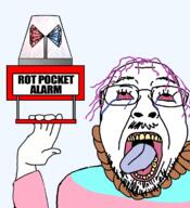 ack alarm animation bloodshot_eyes meta:op_is_the_troon noose open_mouth rot_pocket tranny trans transgender_flag transparent_background // 1070x1172 // 765.2KB