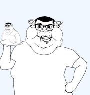 animated ext=gif finger glasses holding_up_hand looking_to_the_left pointing puppet shirts subvariant:branigger subvariant:sassy_brandon transparent_background variant:brandon // 717x762 // 248.8KB
