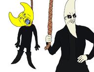 Hylics ack blue_tongue hanging left_wing mac_tonight moon moonman open_mouth right_wing rope variant:bernd variant:chudjak // 1200x920 // 91.6KB