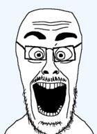bald beard front_facing glasses open_mouth template transparent_background variant:cutejak // 437x599 // 11.0KB