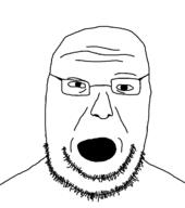 glasses open_mouth soyjak stubble variant:unknown // 1036x1167 // 67.4KB