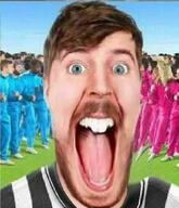 beard blue_eyes brown_beard brown_eyebrows brown_mustache hair irl irl_soy mr_beast mustache open_mouth series:irl_soyjaks variant:beastjak // 878x1024 // 110.4KB