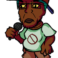 animated blue_hair boyfriend_(friday_night_funkin') brown_skin cap closed_mouth clothes fnf_pedo friday_night_funkin' glasses hair hat soyjak stubble style_emulation subvariant:chudplier variant:chudjak variant:markiplier_soyjak video_game yellow_sclera // 308x536 // 278.7KB