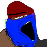 distorted doctor_who glasses mouth_open open_mouth sarah_jane_adventures slitheen stubble teeth trend:colorjak variant:slitheenjak wrinkles // 721x720 // 141.3KB