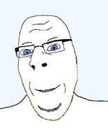 blue_eyes closed_mouth glasses smile soyjak stubble subvariant:nucob template variant:cobson // 541x671 // 20.6KB