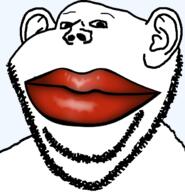 ear lips red_lips soyjak stubble tranny variant:impish_soyak_ears // 598x620 // 95.8KB