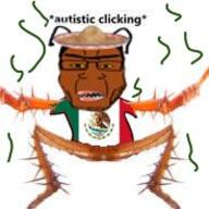 antenna arm cockroach drool faggot fat full_body glasses head leg mexiroach mutt_lips nigger nigger_faggot nigger_tranny open_mouth roach rotten_teeth saliva shitskin sombrero soyjak spicroach spit stubble subhuman subvariant:chudplier teeth torso variant:markiplier_soyjak yellow_teeth // 184x184 // 20.4KB