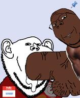 2soyjaks badge bbc black_skin blowjob blue_background bnwo cum faggot gay meta:pornographic_content nigger nsfw open_mouth penis pubic_hair sabiopajin_(user) series:imp_&_gape sex soyjak sticky stubble subvariant:blowjob_impish_soyak_ears subvariant:wholesome_soyjak template testicles variant:gapejak variant:impish_soyak_ears vein veiny_cock // 800x976 // 88.1KB