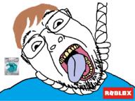 ack brown_hair clothes gift_card glasses hair hanging miko_(namefag) mikobowl open_mouth roblox rope soyjak stubble suicide tongue variant:bernd visa yellow_teeth // 856x638 // 68.1KB