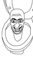 bald eyebrows glasses gums happy head looking_at_you series:joke_soyjaks skibidi skibidi_toilet smile stretched_mouth stretched_nose stubble teeth template toilet variant:skibidijak white_background // 1000x1776 // 20.9KB