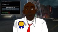 award background black_skin blood clothes ear kick left_4_dead_(series) louis_(left_4_dead) map necktie nigger open_mouth soyjak stubble variant:nojak video_game votekick // 1092x613 // 738.6KB