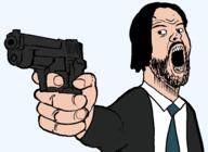 aiming angry arm hand john_wick keanu_reeves no_glasses pistol variant:brimcritic // 986x720 // 59.3KB