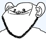 ear looking_at_you nusubvariant smile soyjak stubble subvariant:quimpish_quoyak_stears variant:impish_soyak_ears weird // 598x517 // 20.7KB