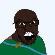 brown_skin county flag flag:liberia flag:lofa_county glasses hair liberia liberian lofa_county markiplier open_mouth river soyjak stubble transparent transparent_background variant:markiplier_soyjak water // 1500x1500 // 61.5KB