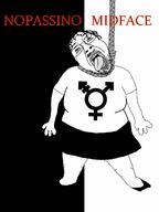 cover crying full_body hanging midface movie movie_poster scarface soyjak stubble tongue tranny variant:bernd // 1200x1600 // 127.0KB