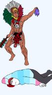 2soyjaks aztecchicano(namefag) blood body dead macuahuitl native_american oc pooner scalping subvariant:hornyplier subvariant:terryjak swastika terry_crews(namefag) tranny variant:gapejak variant:markiplier_soyjak wound // 918x1658 // 270.7KB