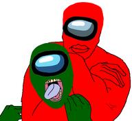 ack among_us green green_skin open_mouth red red_skin variant:bernd variant:chudjak video_game // 499x461 // 50.7KB