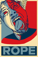 ack ack! barack_obama hair hope open_mouth parody poster rope text tongue tranny variant:bernd // 320x482 // 105.8KB