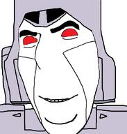 alien cartoon decepticon grey_skin mecha megatron megatron_(g1) movie no_pupils open_mouth red_eyes red_sclera robot smile smirk soyjak transformers transformers_(g1) variant:cobson white_background // 674x706 // 57.4KB