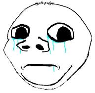 baby crying deformed frown sad soyjak subvariant:nathaniel variant:gapejak // 530x520 // 45.3KB