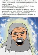 beard bible christianity clothes glasses glowing god green_eyes grey_hair hair heaven mustache open_mouth religion robe sky soyjak text variant:feraljak white_skin // 702x1024 // 97.5KB