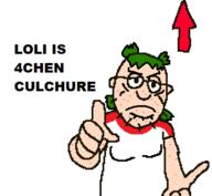 4chan acne angry anime arrow closed_mouth fat frown glasses green_hair hair loli looking_at_you pointing pointing_at_viewer stubble variant:truthjak white_skin yotsoyba // 468x432 // 11.0KB