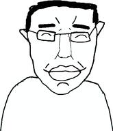 ^_^ closed_eyes closed_mouth ear glasses hair happy lips smile soyjak subvariant:pol_face template variant:chudjak // 467x544 // 33.3KB