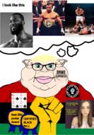 aryan bbc blond blue_eyes bnwo closed_mouth glasses mike_tyson muhammad_ali queen_of_spades spade subvariant:branigger variant:brandon variant:meximutt white_skin woman // 1194x1725 // 1.6MB