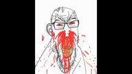 angry aura glasses nosebleed red_eyes super_saiyan swastika variant:feraljak // 1920x1080, 8.2s // 4.3MB