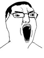 alternate glasses hair open_mouth soyjak template variant:chudjak // 480x640 // 68.6KB