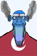 angry bald bloodshot_eyes blue blue_skin calm closed_mouth ear flag flag:hiroshima flag:japan fume glasses hiroshima japan ogre_ears seethe smoke soyjak stretched_chin stubble template todofuken transparent_background variant:markiplier_soyjak // 823x1250 // 58.3KB