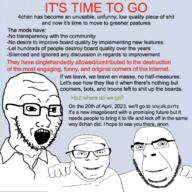 4chan 8chan advertisement glasses hand looking_at_you open_mouth smile soyjak stubble text variant:cobson variant:feraljak variant:soyak // 1023x1024 // 886.8KB