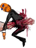 admin_6 artist:romanian_schizo blue_glasses clothes dead faggot fist froot gore judaism kike muscular_male punch sharty_saving_gem skinny soyboy suit variant:gapejak // 501x662 // 184.6KB