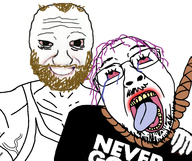 glasses hanging meta:not_oc nas:wojak never_goon open_mouth rope smile subnas:coomer tank_top variant:bernd white_background