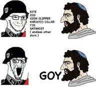 crying glasses goy jews nazism neo-nazi seething subvariant:soyak_(smug) variant:cryboy_soyjak variant:soyak // 986x897 // 96.3KB