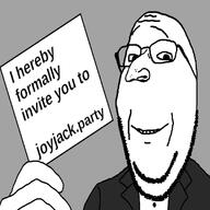 card clothes gray_background invite jewish_nose joyjack joyjack.party judaism raid suit variant:gapejak wplace // 1080x1080 // 138.3KB
