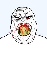 blood bloodshot_eyes ear fat red_eyes rotten_teeth series:remastered_soyjaks subvariant:aliciarage subvariant:feralrage template variant:alicia variant:feraljak white_skin // 592x720 // 75.2KB