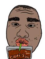 balding bant_(4chan) brown brown_skin capri_sun closed_mouth drinking drinking_straw fart gassy lips lol obese pig pills poop satoko_houjou(namefag) sip ugly variant:unknown yonkers // 346x455 // 78.4KB
