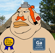 award closed_mouth clothes fat gallium ginger hair hat mustache obese rome spade text variant:meximutt // 888x849 // 650.6KB