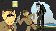 flamethrower ice_cream japan multiple_soyjaks subvariant:hornyson sun variant:cobson variant:gapejak variant:impish_soyak_ears variant:soykio_kid world_war_2 // 1920x1080 // 117.1KB
